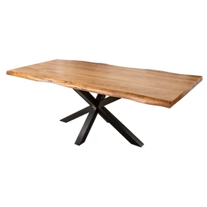 MAMMUT NATURE 220 cm tömör akácia étkezőasztal, 60 mm vastag asztallap
