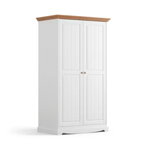 Brigitte szekrény 11 fehér-tölgy