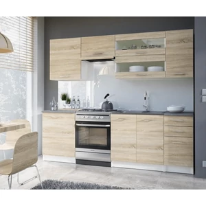 Fabiana blokk konyha (sonoma/fehér)