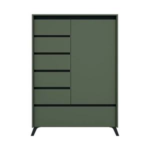 Luna system komód, zöld-fekete (REG1D5S1K)