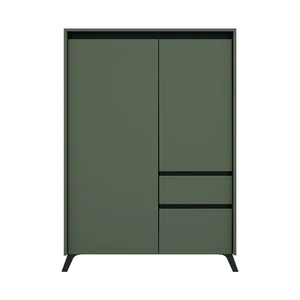 Luna system komód, zöld-fekete (REG2D1S1K)