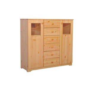 Petra 2 ajtós, kisüveges, 6 fiókos komód (3003)