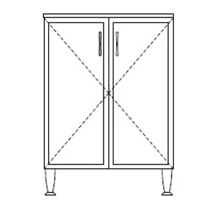 Classic kis szekrény 60