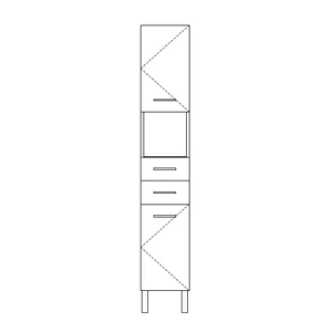 Trend magas szekrény nyitott 33