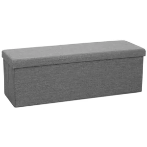 Umina tárolós puff, szürke szövettel