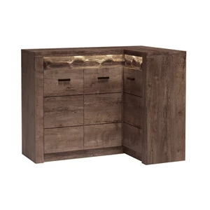 Infinity sarokkomód 15 - sötét kőris