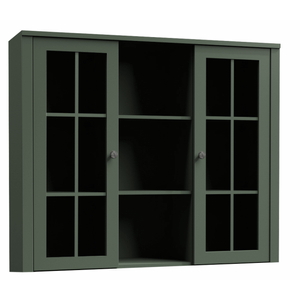 Provance vitrines rátét szekrény (W2D) zöld