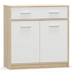 Teyo komód, sonoma tölgy - fehér (2D1S)