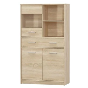 Teyo nagy vitrin, sonoma tölgy (2D1W1S/80)