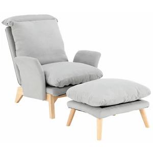 Zander fotel lábtartóval (szürke vagy mentol)
