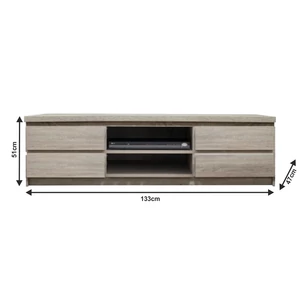 RTV asztal / szekrény, tölgyfa sonoma, PANAMA  TYP 06