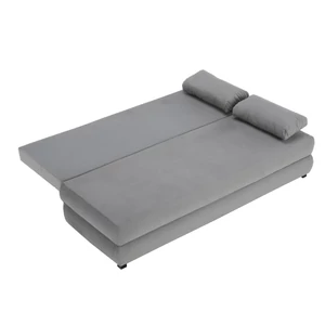 Kanapé ágyfunkcióval, szürke/türkiz, CLIV