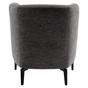 Design fotel, szürke/fekete, KAPY