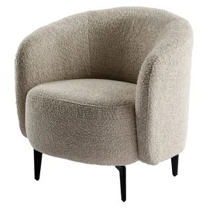 Fotel, bézs/fekete, PRESO