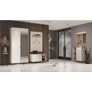 Alacsony polcos szekrény, kasmír/castello tölgy, EYCO 1D1S