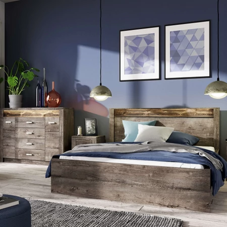 Infinity elemes bútorcsalád - sötét kőris - nappali, hálószoba