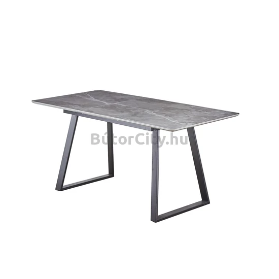 Firenze bővíthető étkezőasztal, szürke szinterezett kőlap (120–160 cm)