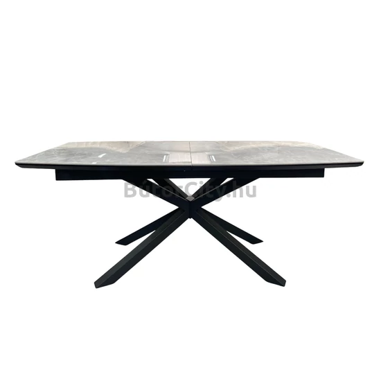 Luton stone étkezőasztal - magasfényű szürke (180-220*90)