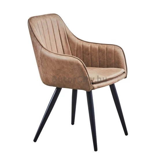 Étkezőszék karfával, világosbarna