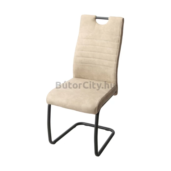 Koptatott hatású szék fekete lábbal (cowboy bézs) 105