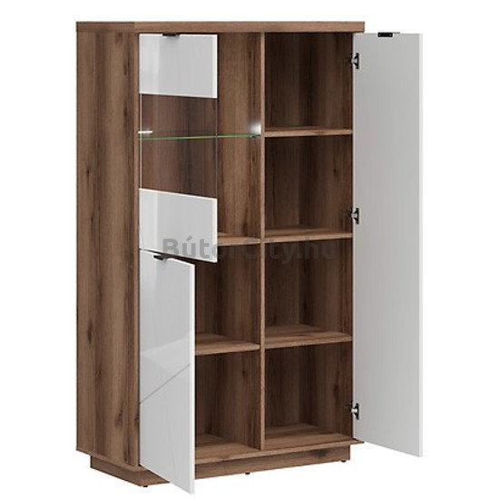 Forn vitrines komód (REG2D1W) (delano tölgy korpusz/választható front)