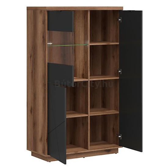 Forn vitrines komód (REG2D1W) (delano tölgy korpusz/választható front)