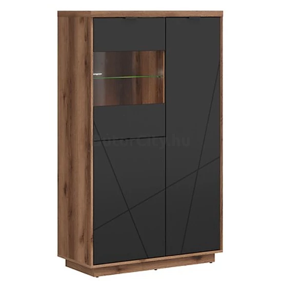 Forn vitrines komód (REG2D1W) (delano tölgy korpusz/választható front)