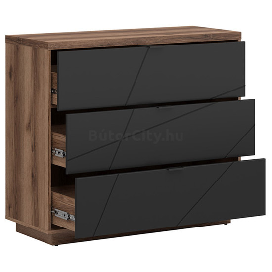Forn 3 fiókos komód (KOM3S) (delano tölgy korpusz/választható front) Forn 3 fiókos komód (KOM3S) (delano tölgy korpusz/választható front)
