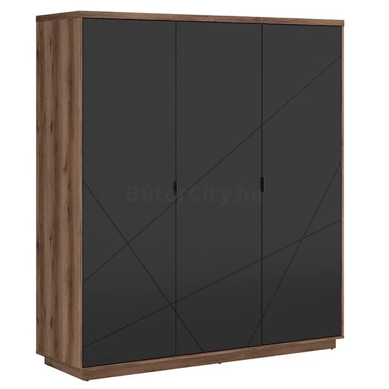 Forn gardróbszekrény (SZF3D) (delano tölgy korpusz/választható front)