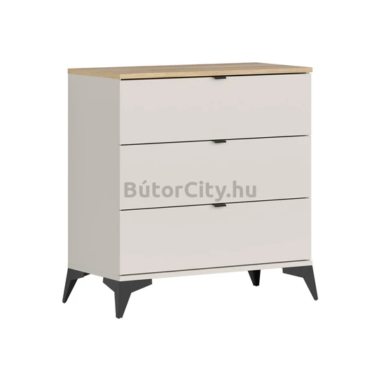 Glamour 3 fiókos komód (KOM3S)