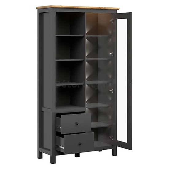 Hesen nagy vitrin (REG1W2S/20/11) (grafit) Hesen nagy vitrin (REG1W2S/20/11) (grafit)