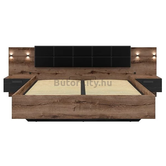 Kassel ágyneműtartós ágykeret 160 (LOZ/160/B) (BRW)