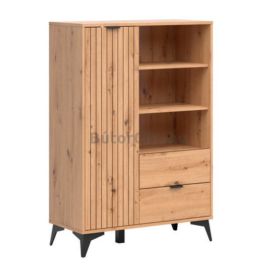 Lamea 90 cm könyvespolc, alacsonyabb (REG1D2S)