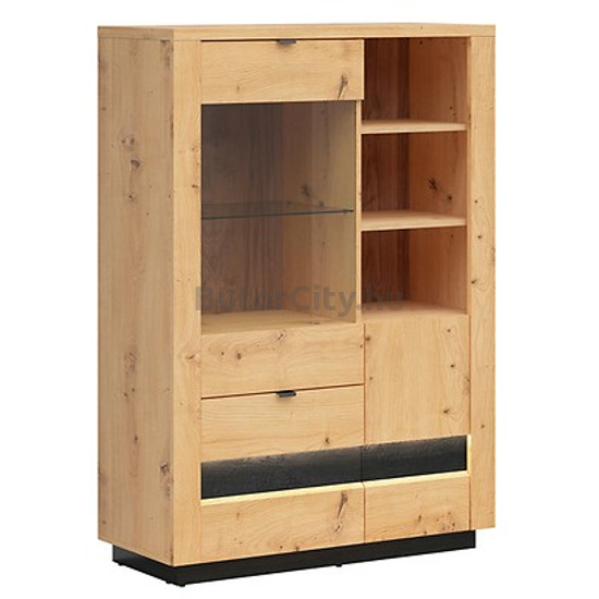 Ostia alacsony vitrines szekrény (REG1D1W2S/15/10)