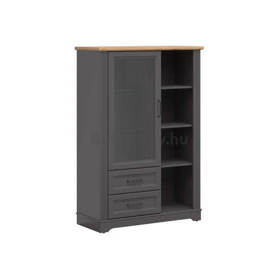 Tolmin 100 cm széles vitrin 2 fiókkal (REG1W2S)