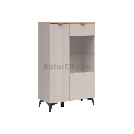 Velton alacsony vitrines szekrény (REG1D1W-B)
