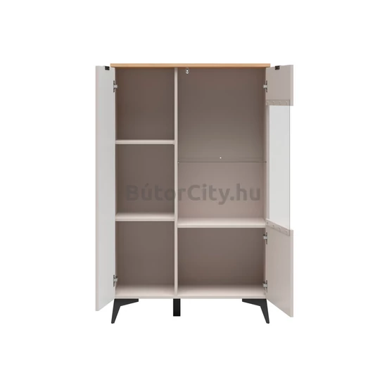 Velton alacsony vitrines szekrény (REG1D1W-B)