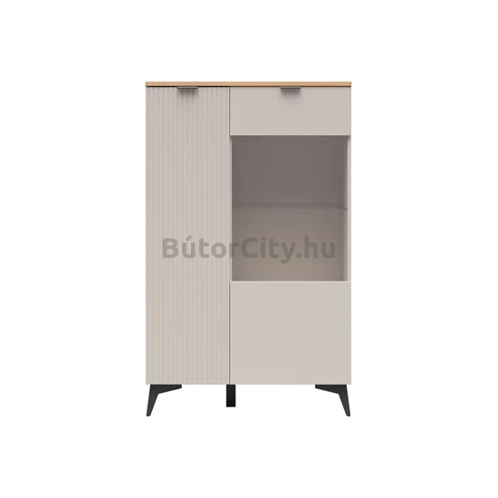 Velton alacsony vitrines szekrény (REG1D1W-B)