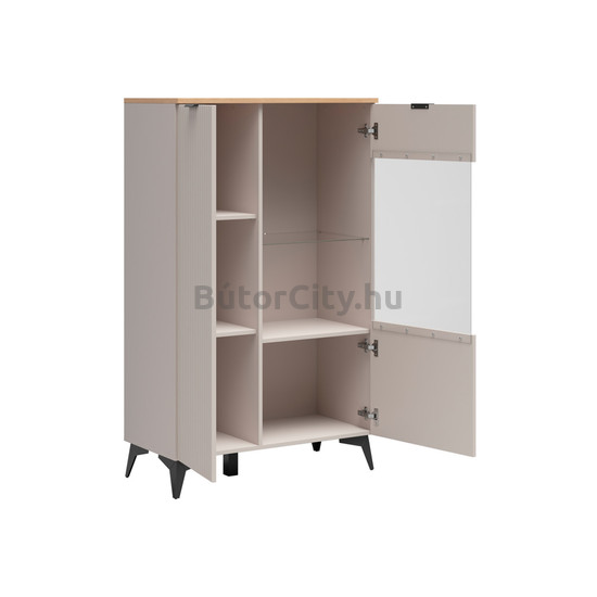 Velton alacsony vitrines szekrény (REG1D1W-B)