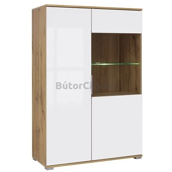 Zele vitrines komód (REG1W1D/90)
