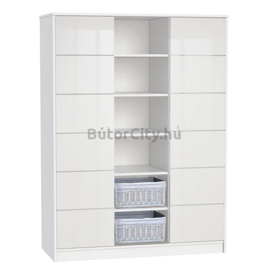 Alda jégfehér 3 osztású szekrény