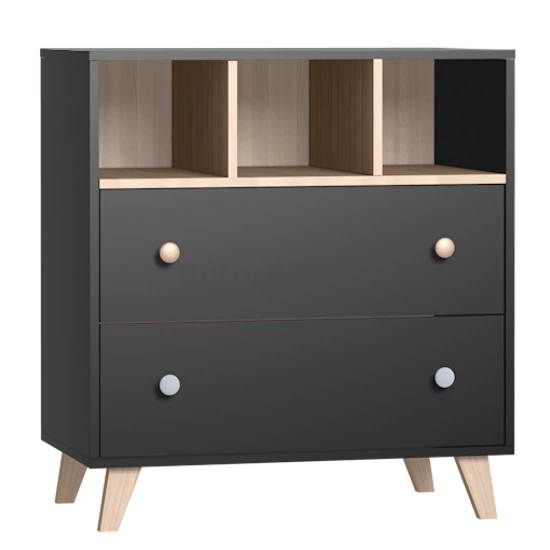 Colette antracit komód