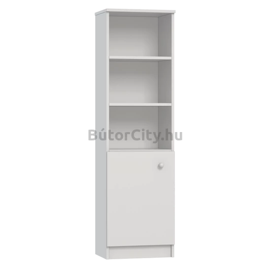 Mia fehér keskeny nyitott tároló (minta nélkül)