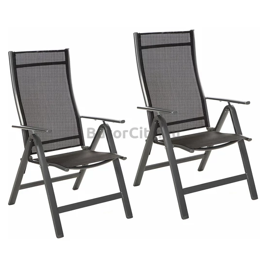 Állítható, összecsukható kerti alu kerti székek (2 db)