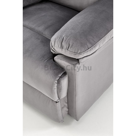 DRAGER dönthető relaxfotel, szín: szürke velvet