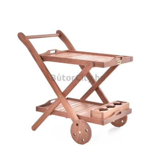 Serving zsúrkocsi meranti fából