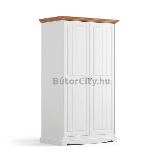 Brigitte szekrény 11 fehér-tölgy