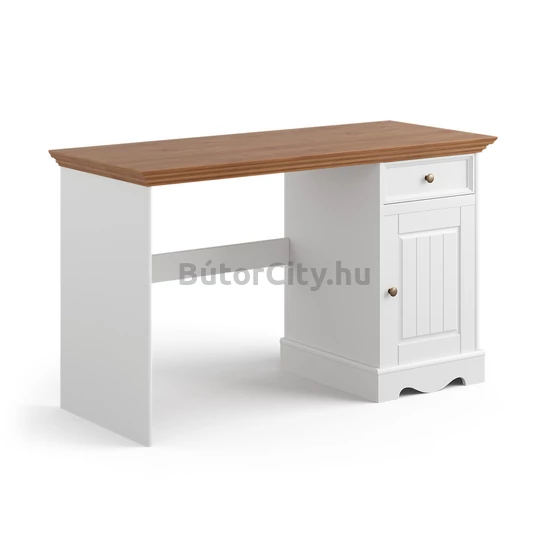 Brigitte kicsi íróasztal fehér-tölgy