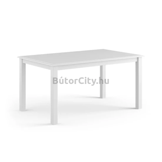 Brigitte kihúzható fenyőasztal (150-197*93), fehér