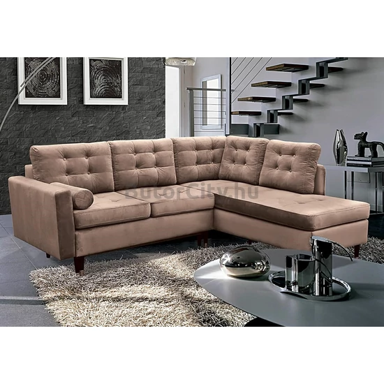 Dora sarokgarnitúra balos ágyazhatóság (választható színek)